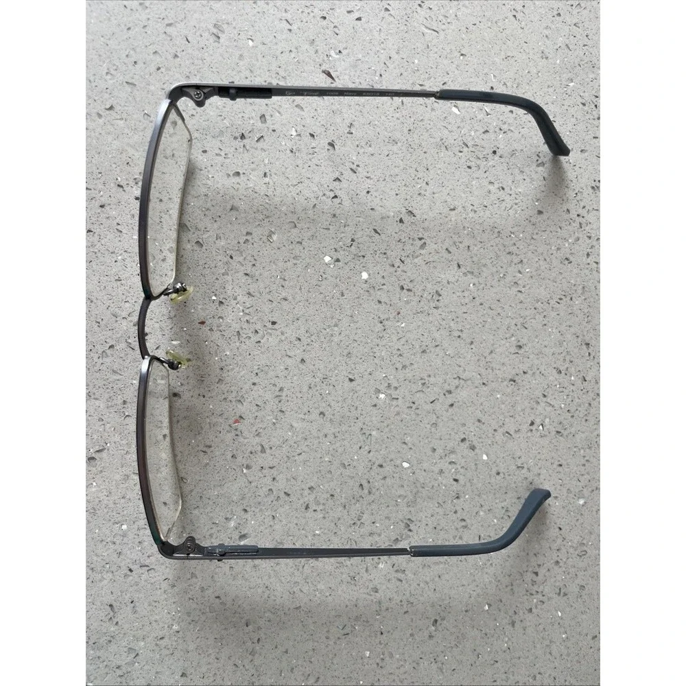 Eyes Of Faith Eyeglasses Frames ONLY 1009 53-18-140 Navy Half rim rectangle